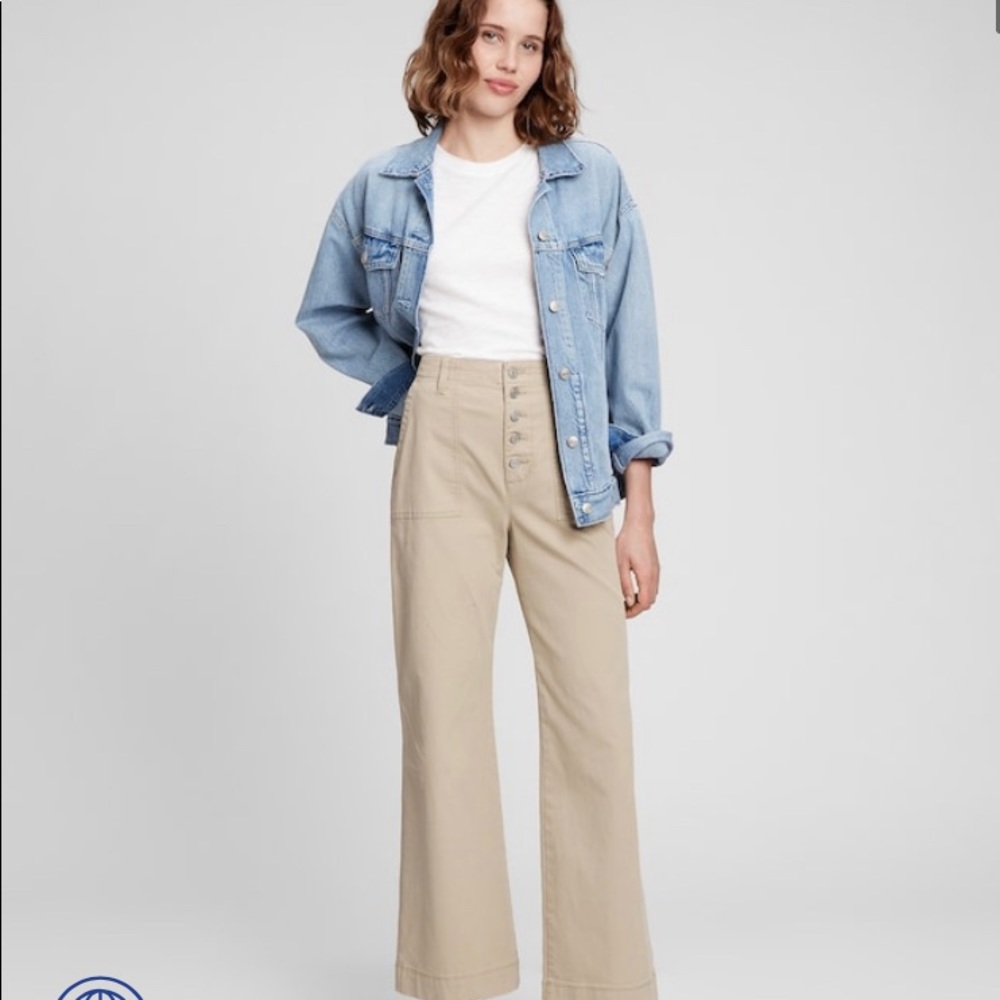Vintage Style Button Fly Gap Pants